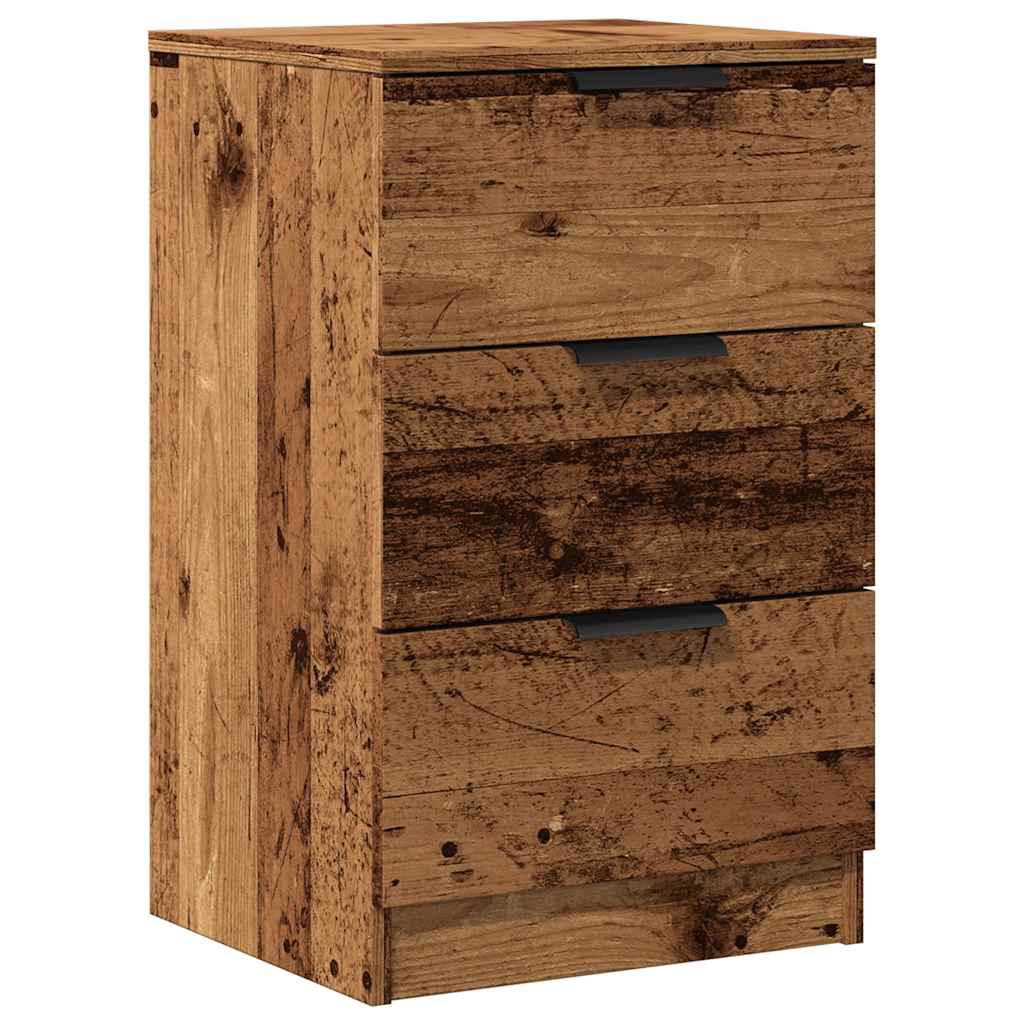 Comodino Legno Vecchio 40X36X65 Cm In Legno Multistrato