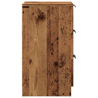 Comodino Legno Vecchio 40X36X65 Cm In Legno Multistrato