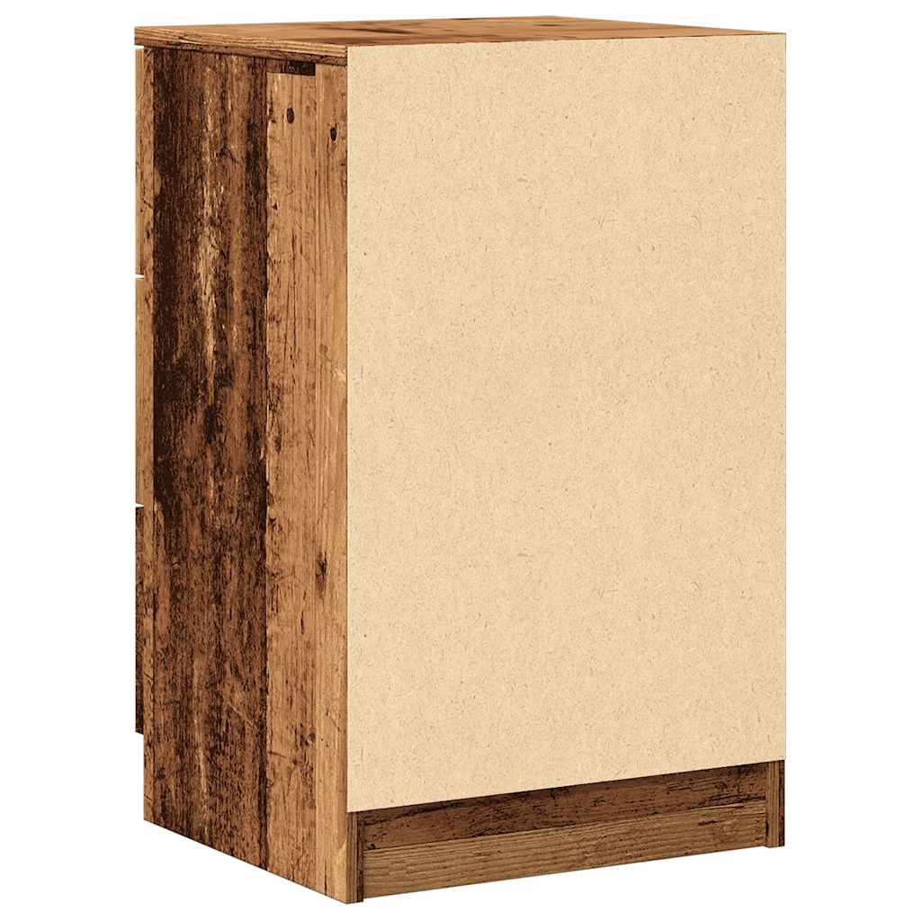 Comodino Legno Vecchio 40X36X65 Cm In Legno Multistrato