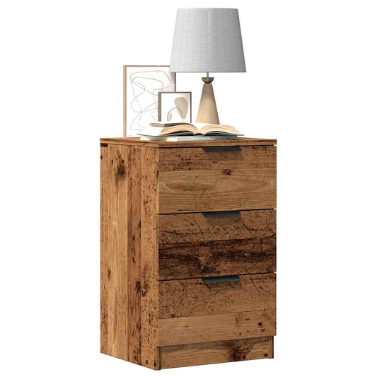 Comodino Legno Vecchio 40X36X65 Cm In Legno Multistrato