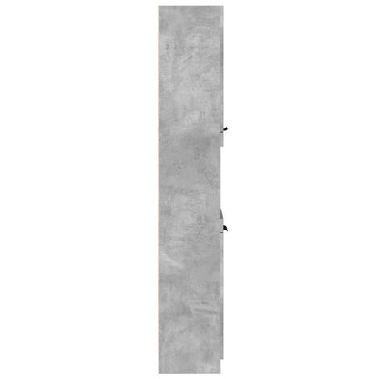 Mobile Da Bagno Grigio Cemento 32X34X188,5 Cm Legno Multistrato