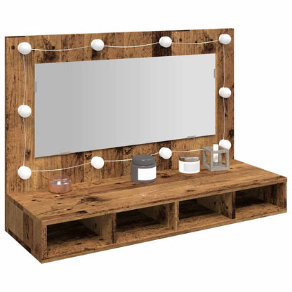 Mobile A Specchio Con Led 90X31,5X62 Cm