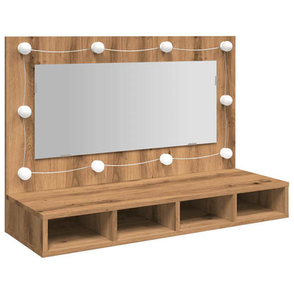 Mobile A Specchio Con Led 90X31,5X62 Cm