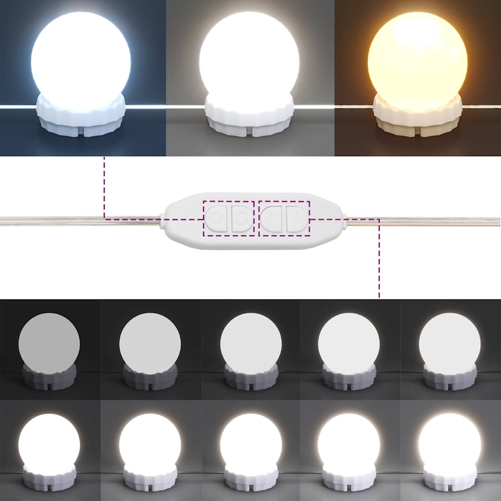 Mobile A Specchio Con Led 90X31,5X62 Cm