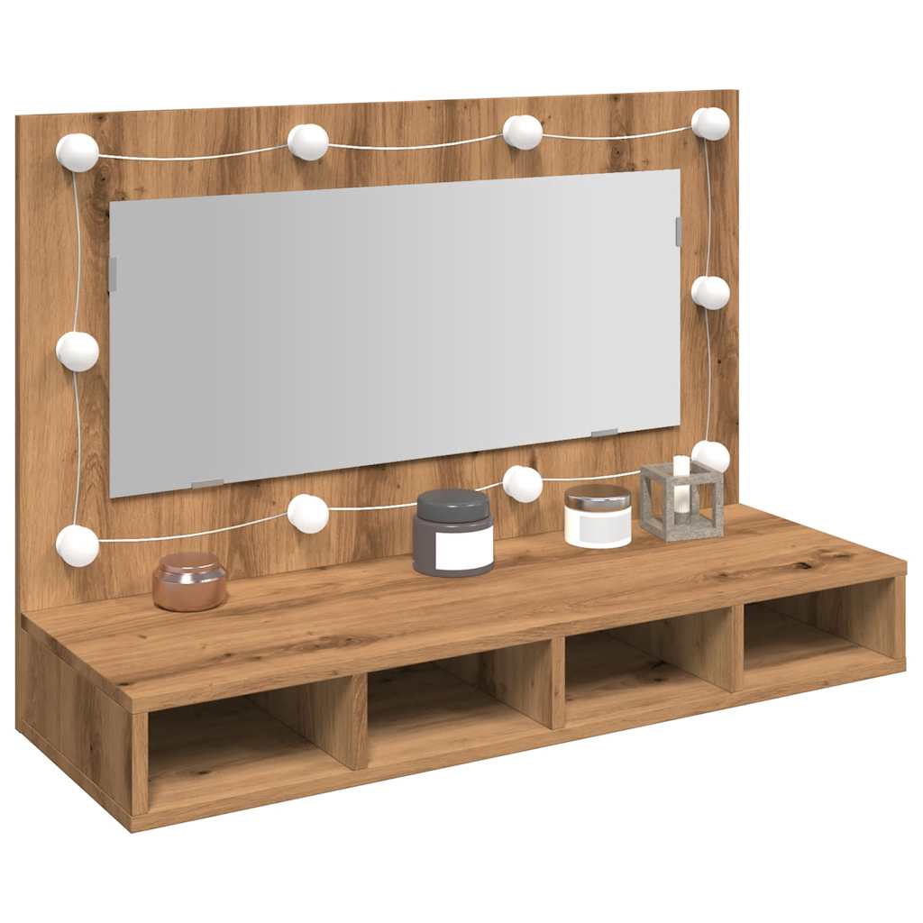 Mobile A Specchio Con Led 90X31,5X62 Cm