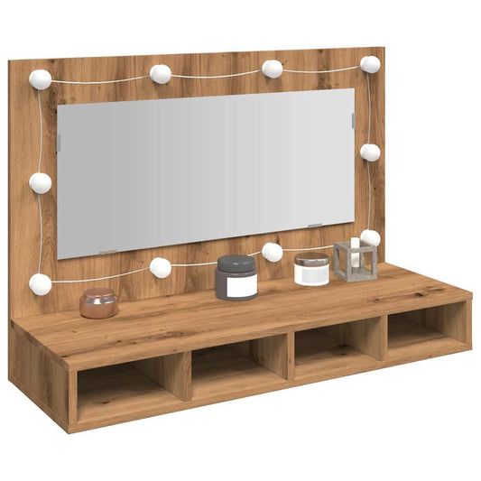 Mobile A Specchio Con Led 90X31,5X62 Cm