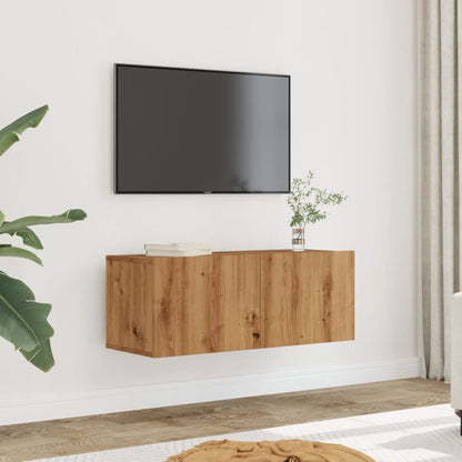 Mobili Tv A Parete 2Pz 80X30X30 Cm