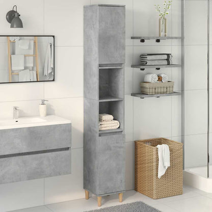 Armadietto Bagno 30X30X190 Cm Legno Multistrato
