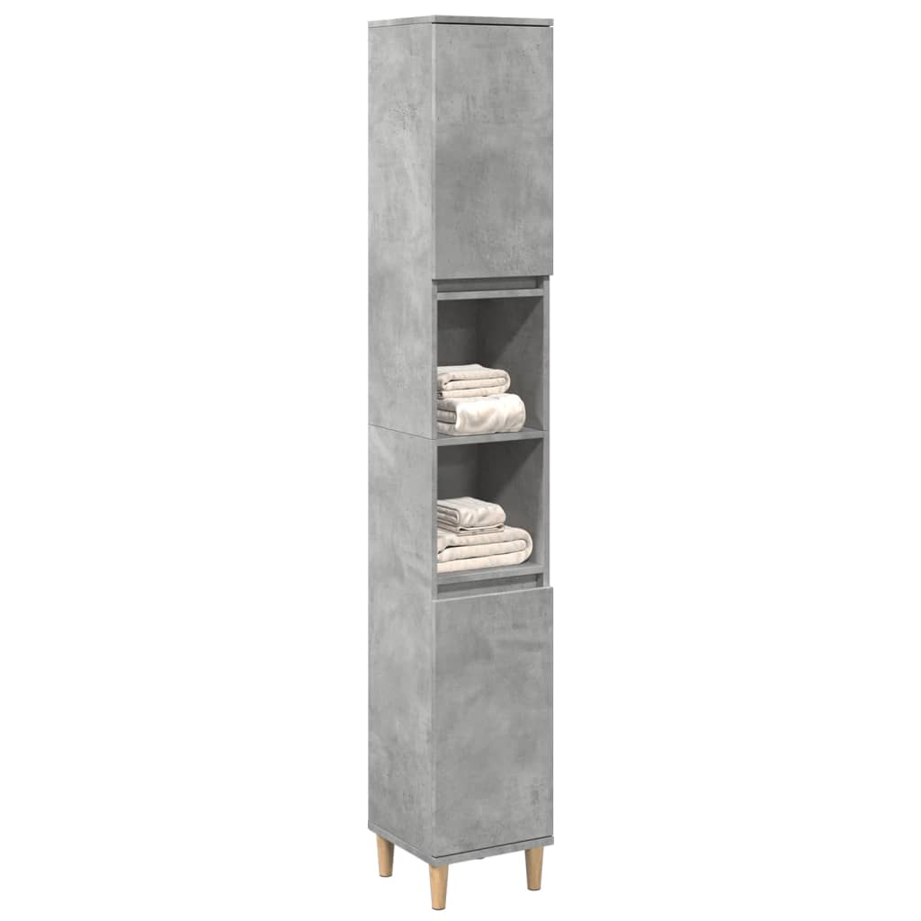 Armadietto Bagno 30X30X190 Cm Legno Multistrato