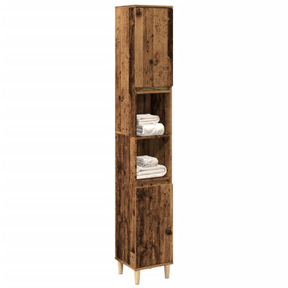 Armadietto Bagno 30X30X190 Cm Legno Multistrato