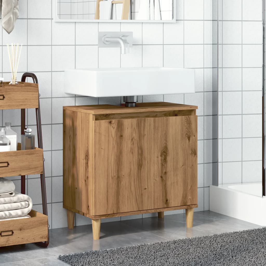 Mobile Lavabo 58X33X60 Cm Legno Multistrato