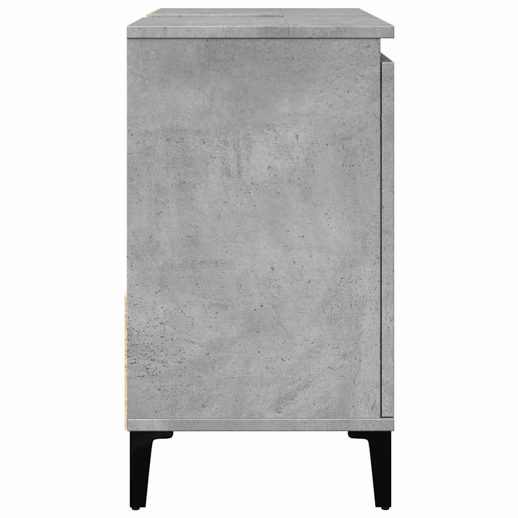 Mobile Lavabo Da Bagno Grigio Rovere 65X33X60Cm In Truciolato