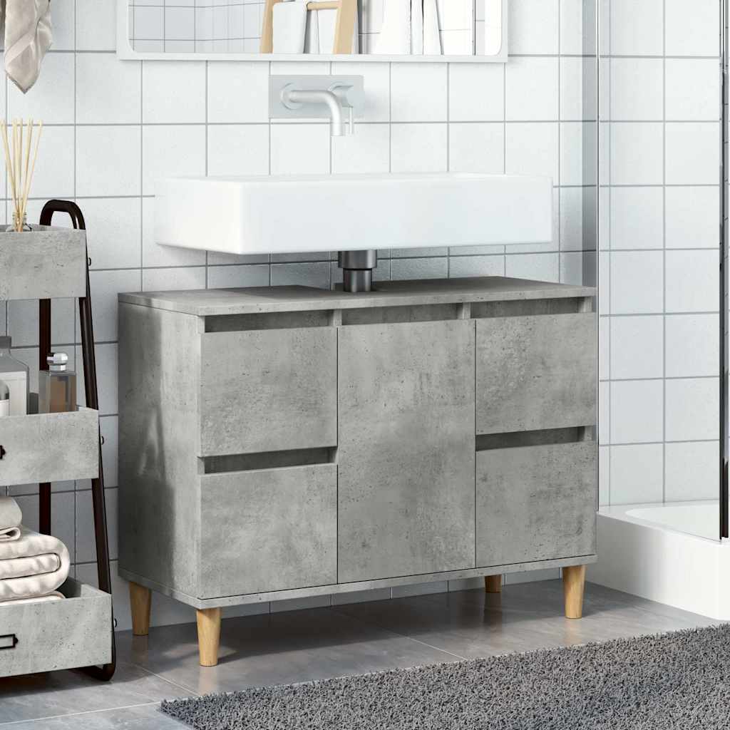 Mobile Lavabo 80X33X60 Cm In Legno Multistrato