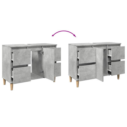 Mobile Lavabo 80X33X60 Cm In Legno Multistrato