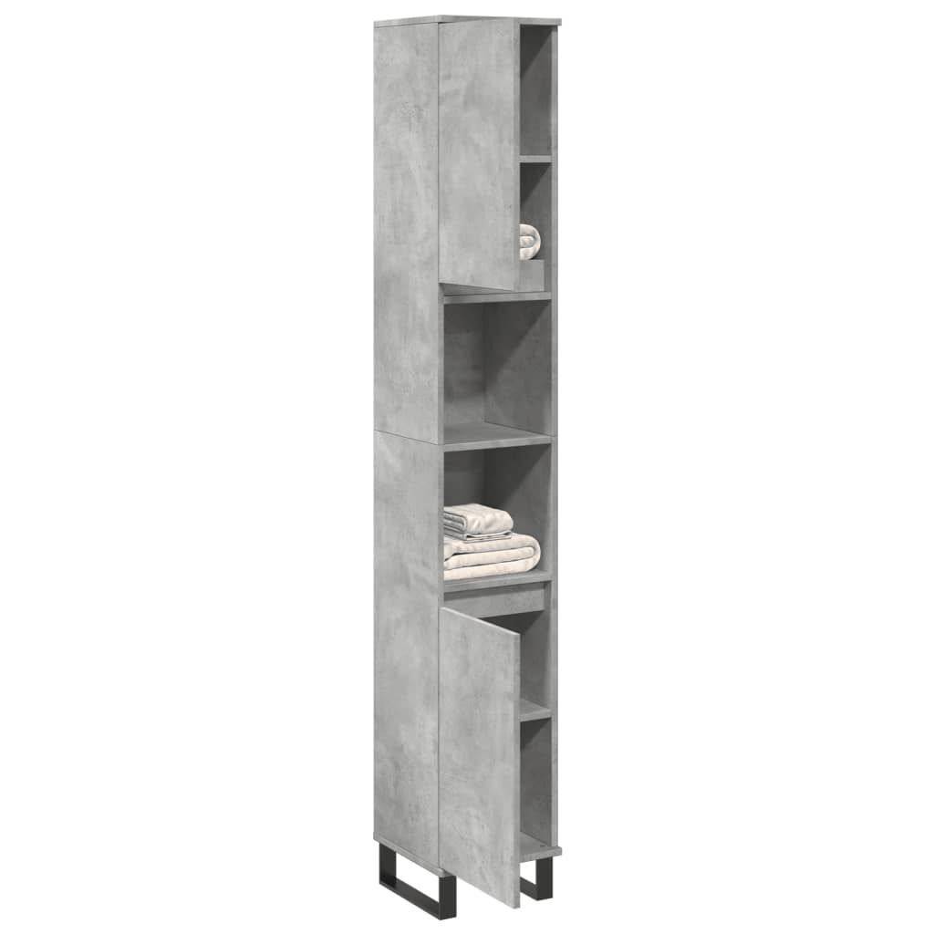 Armadietto Bagno 30X30X190 Cm In Legno Multistrato