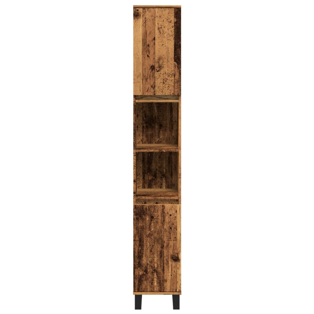 Armadietto Bagno 30X30X190 Cm In Legno Multistrato