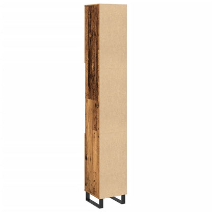 Armadietto Bagno 30X30X190 Cm In Legno Multistrato