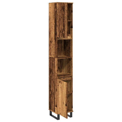 Armadietto Bagno 30X30X190 Cm In Legno Multistrato