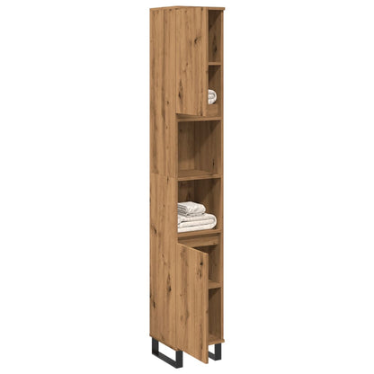 Armadietto Bagno 30X30X190 Cm In Legno Multistrato