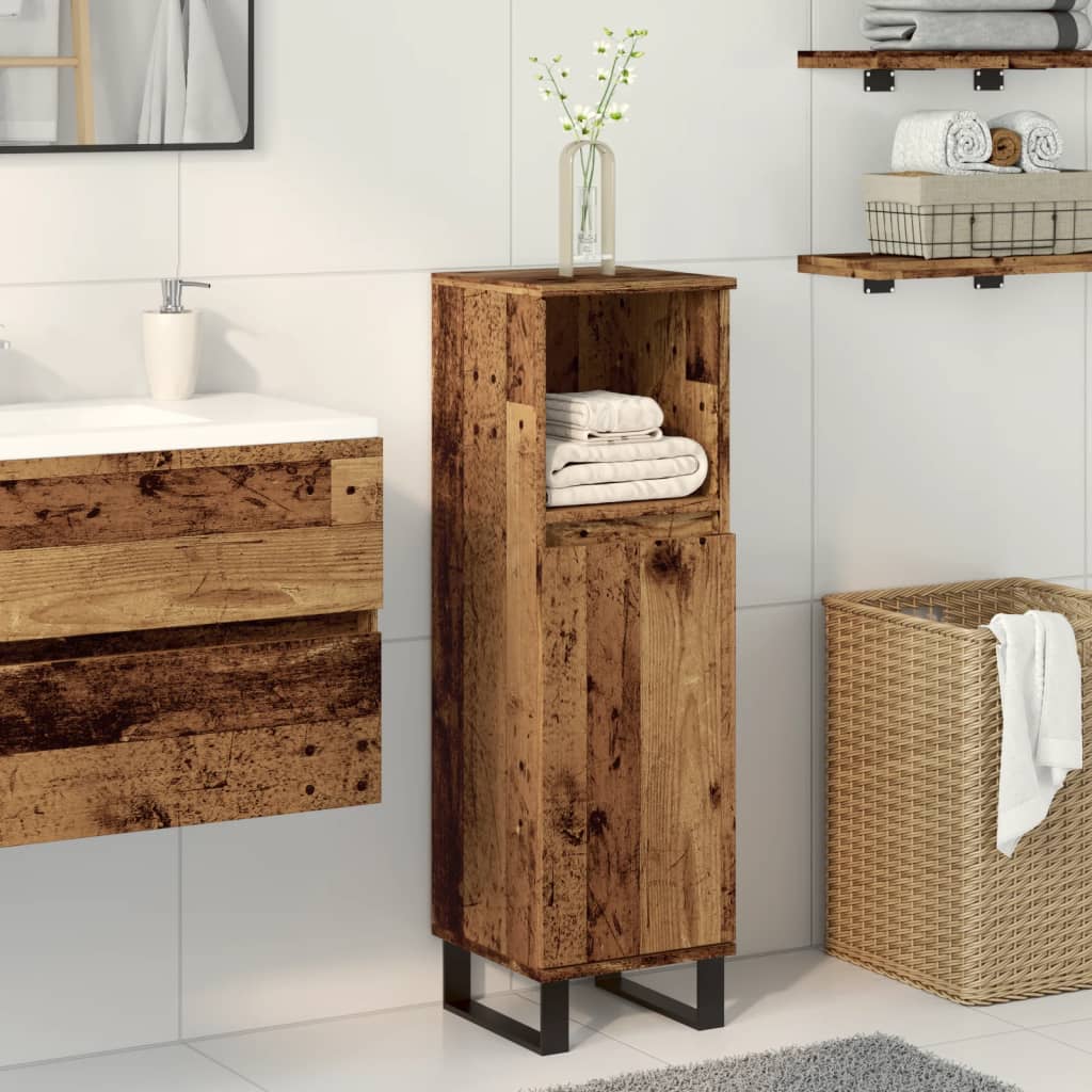Armadietto Da Bagno 30X30X100 Cm In Truciolato
