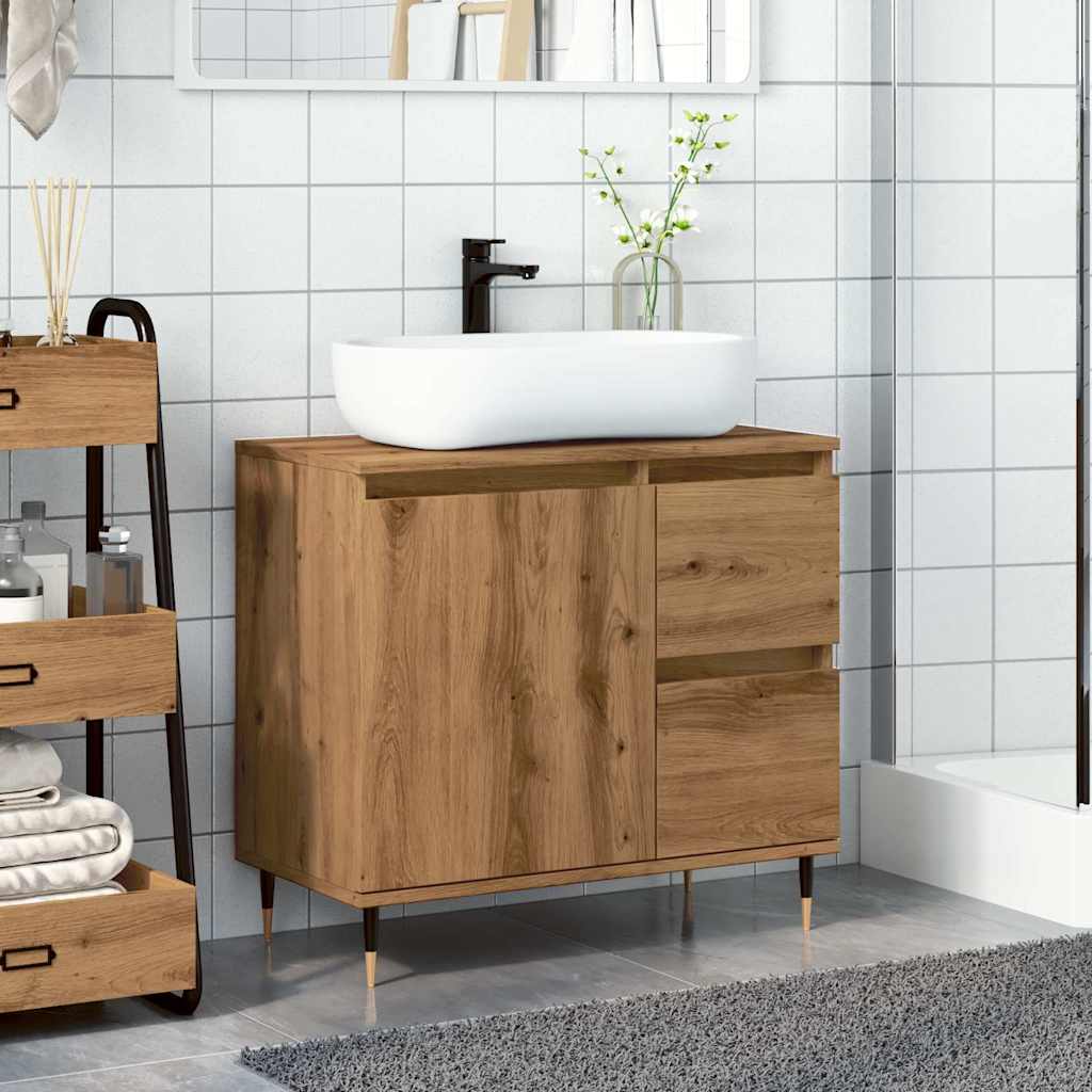 Armadietto Da Bagno 65X33X60Cm In Truciolato