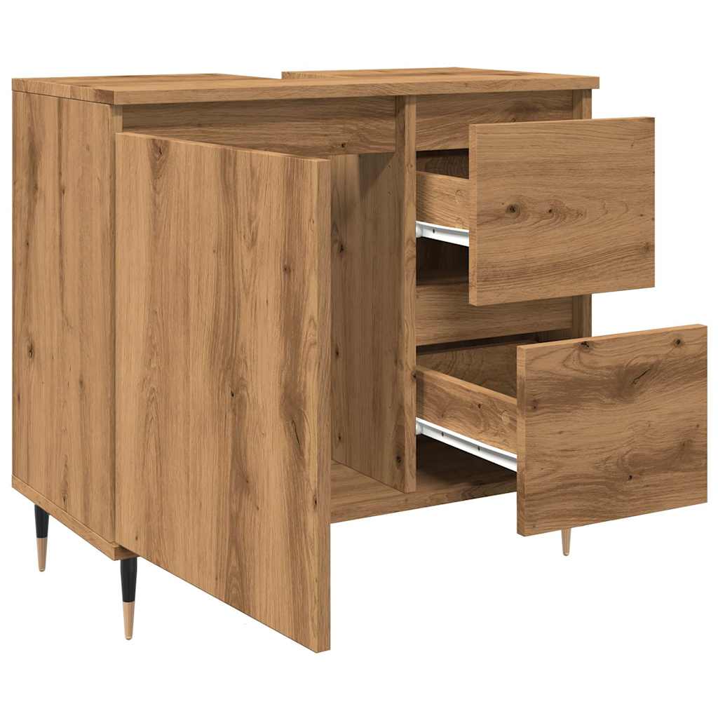 Armadietto Da Bagno 65X33X60Cm In Truciolato