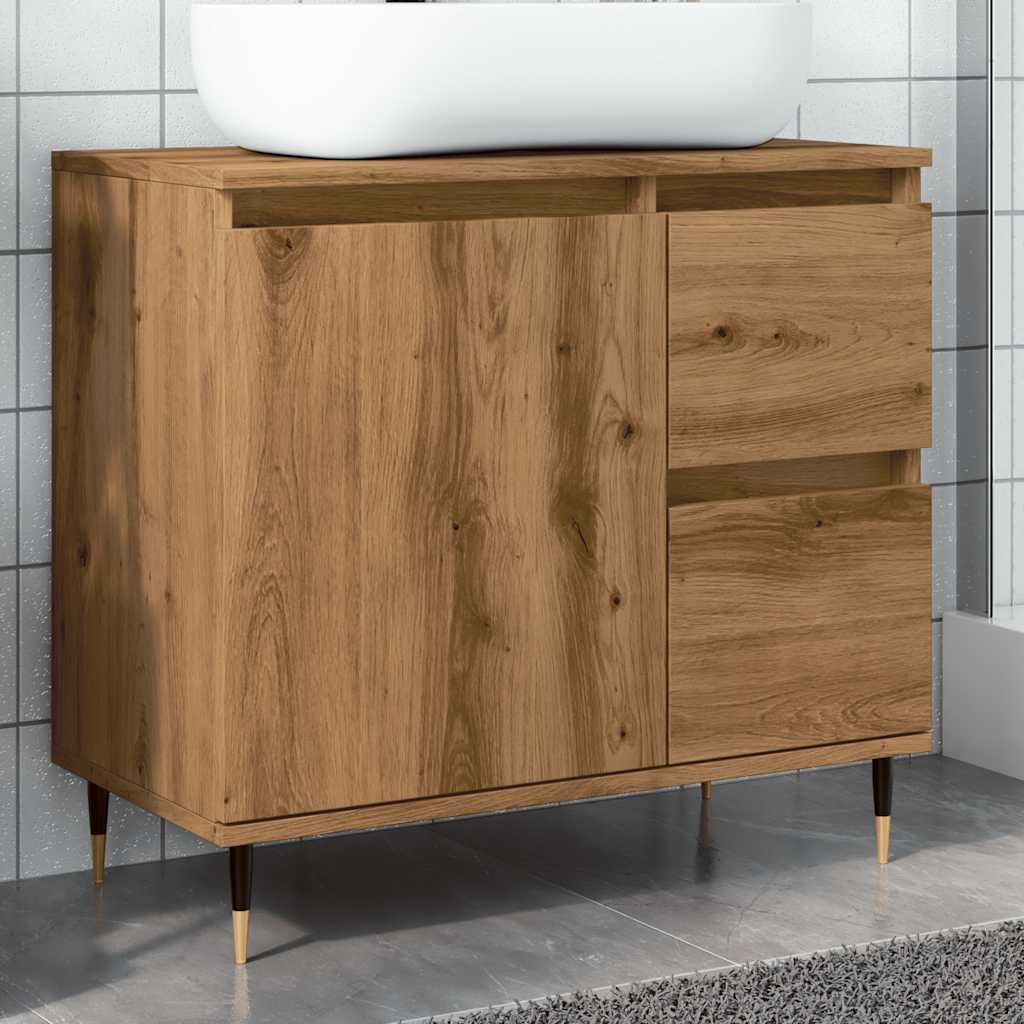 Armadietto Da Bagno 65X33X60Cm In Truciolato