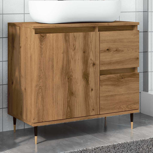 Armadietto Da Bagno 65X33X60Cm In Truciolato