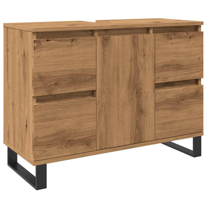 Mobiletto Da Bagno 80X33X60 Cm In Truciolato