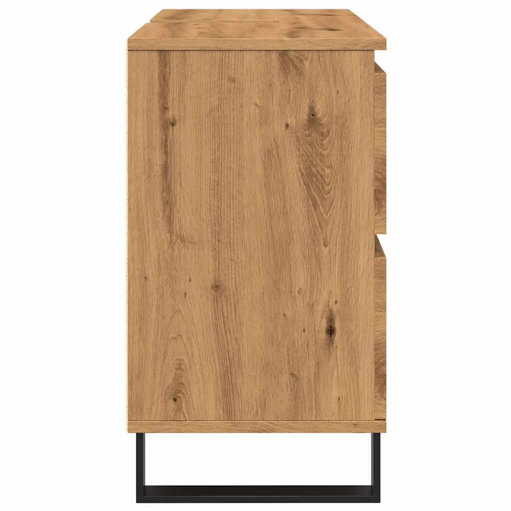 Mobiletto Da Bagno 80X33X60 Cm In Truciolato