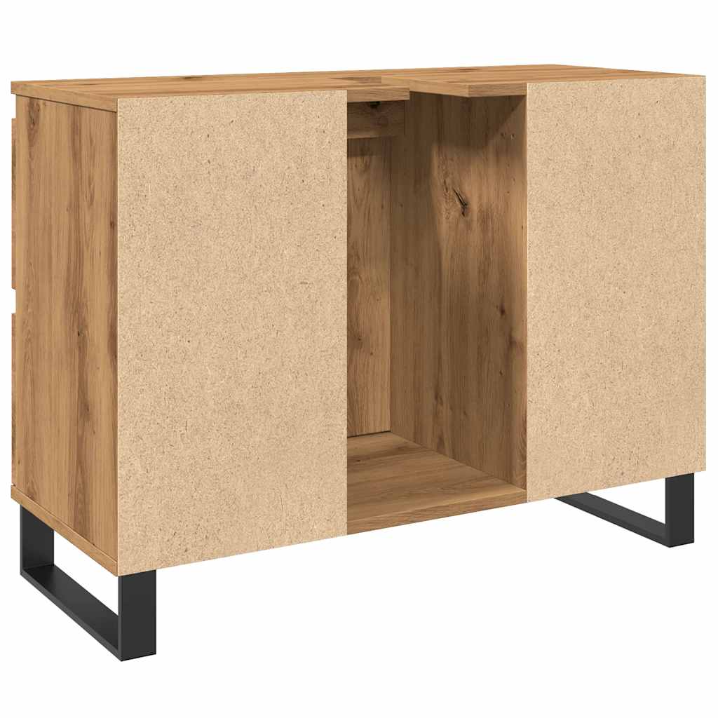 Mobiletto Da Bagno 80X33X60 Cm In Truciolato
