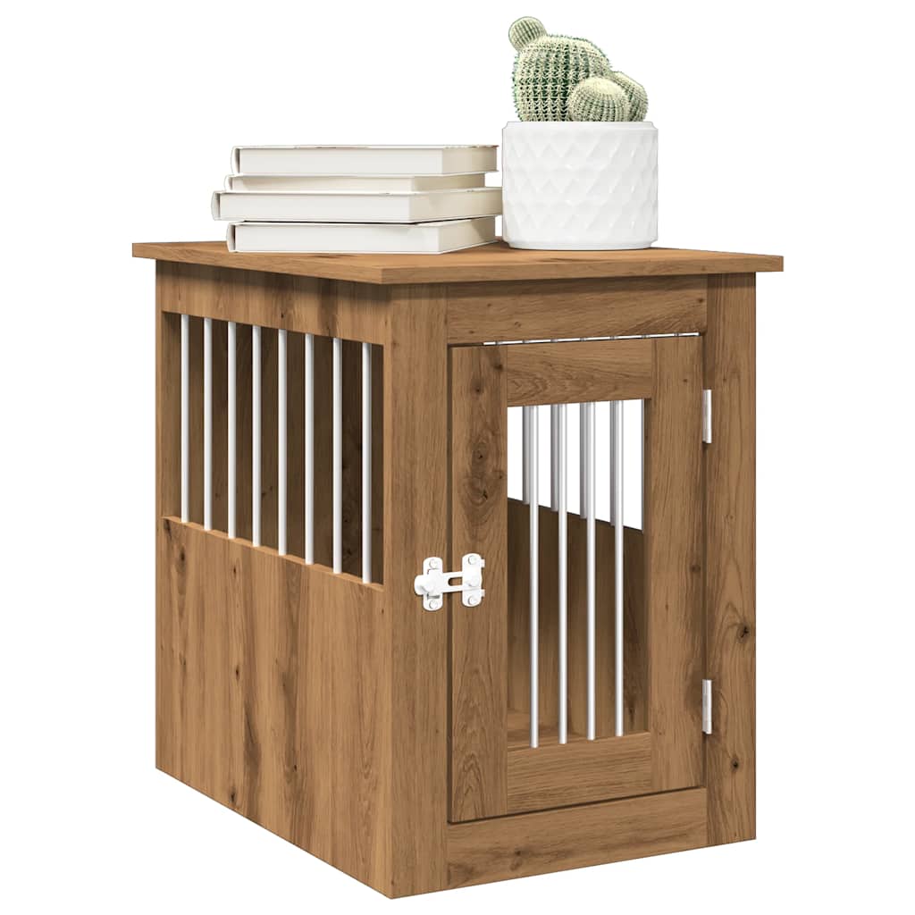 Gabbia Cani Da Arredamento Bianca 45X62X59Cm Legno Multistrato