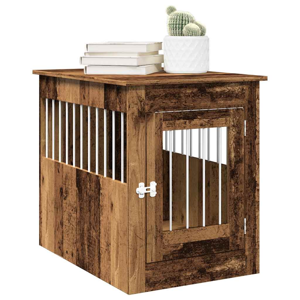 Gabbia Cani Da Arredamento Bianca 45X62X59Cm Legno Multistrato
