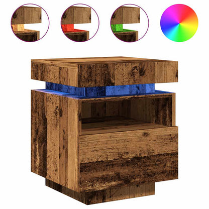Comodino Con Luci Led 40X39X48,5 Cm