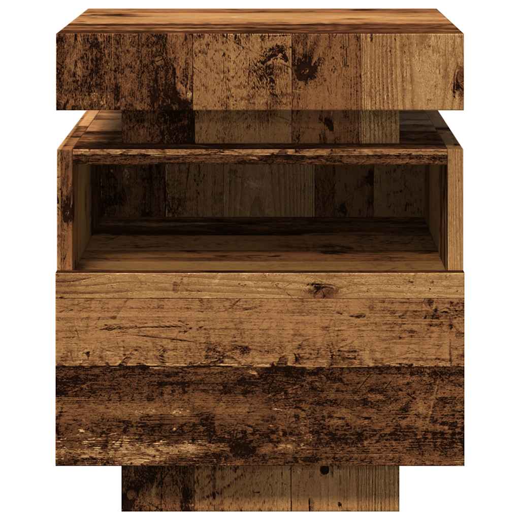 Comodino Con Luci Led 40X39X48,5 Cm