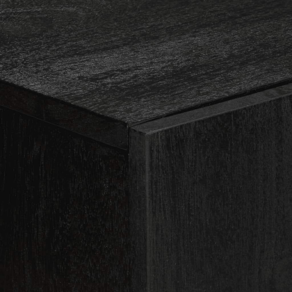 Credenza Nera 60X33X75 Cm In Legno Multistrato Rovere Marrone
