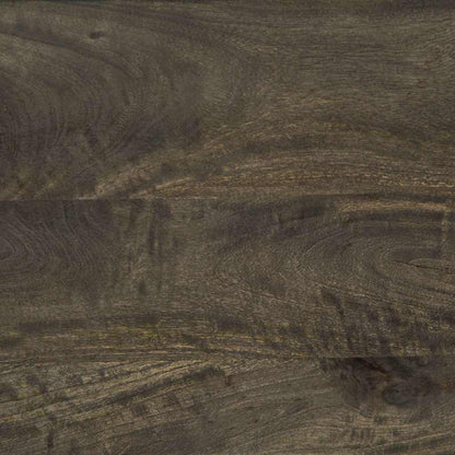 Credenza Nera 60X33X75 Cm In Legno Massello Di Mango