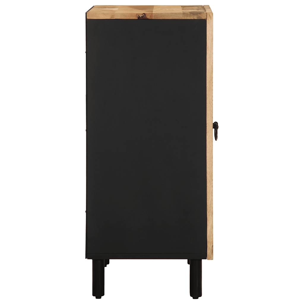 Credenza 60X33,5X75 Cm In Legno Massello Di Mango Grezzo