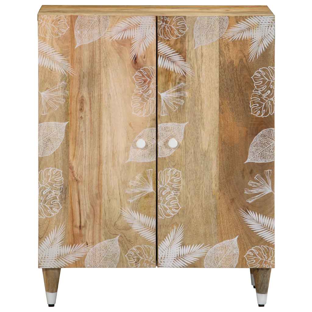 Credenza 60X33,5X75 Cm In Legno Massello Di Mango
