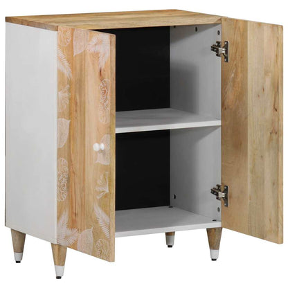 Credenza 60X33,5X75 Cm In Legno Massello Di Mango