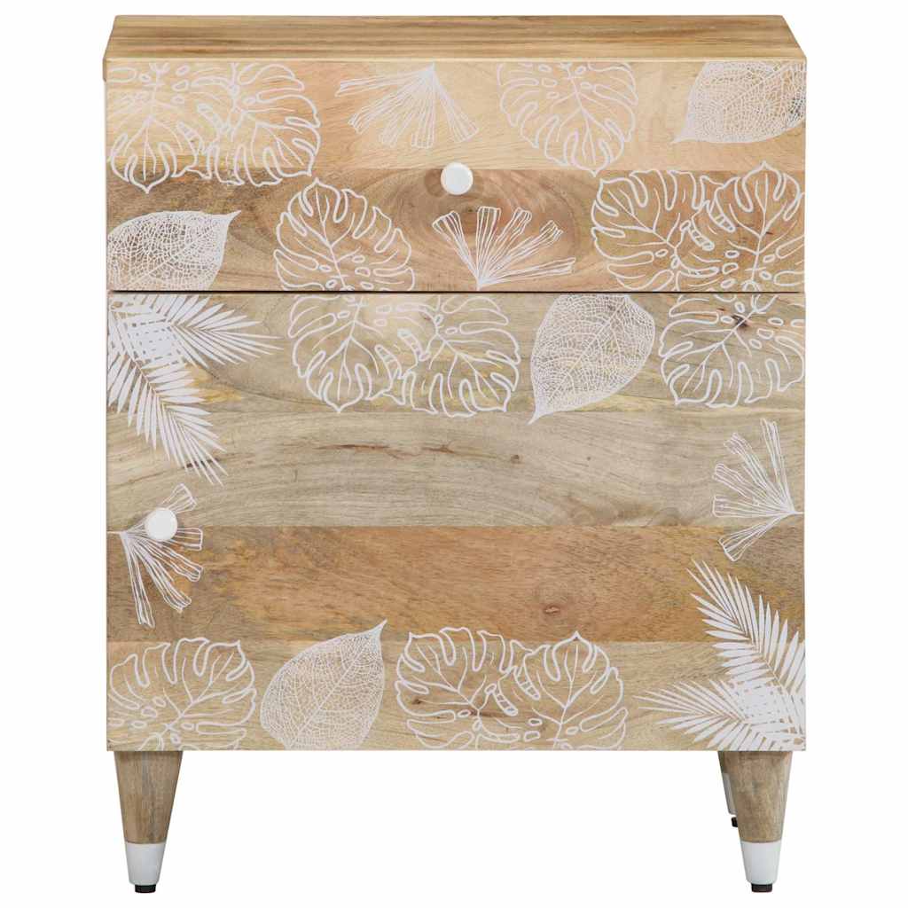 Comodino 50X33X60 Cm In Legno Massello Di Mango