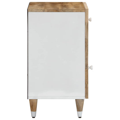 Comodino 50X33X60 Cm In Legno Massello Di Mango