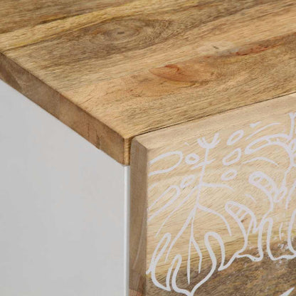 Comodino 50X33X60 Cm In Legno Massello Di Mango