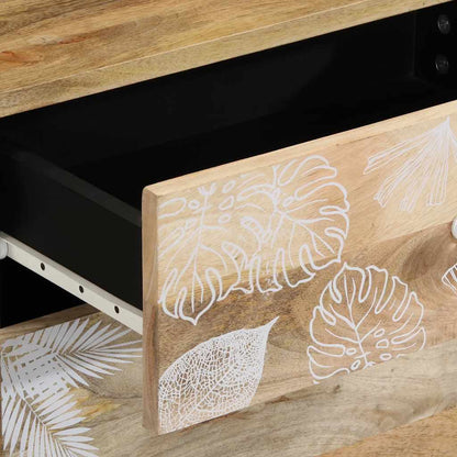 Comodino 50X33X60 Cm In Legno Massello Di Mango