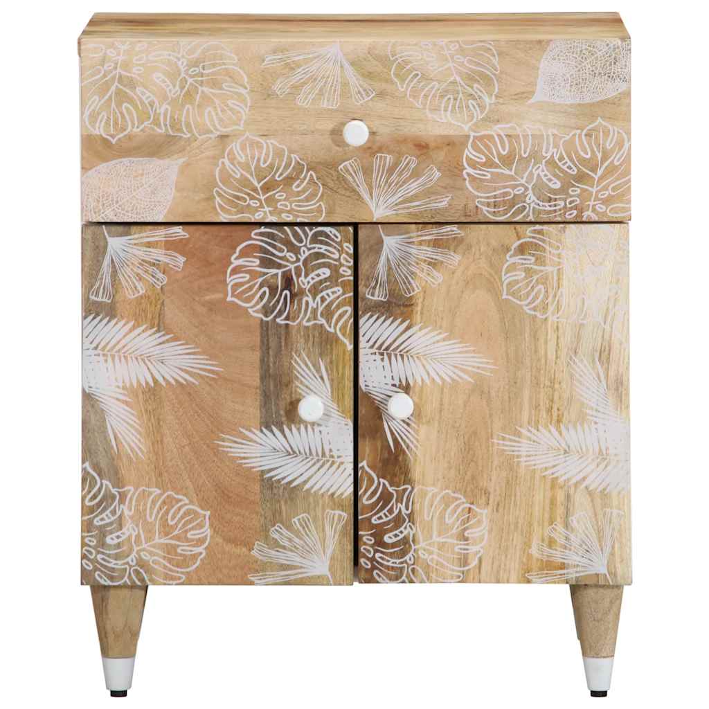 Comodino 50X33X60 Cm In Legno Massello Di Mango