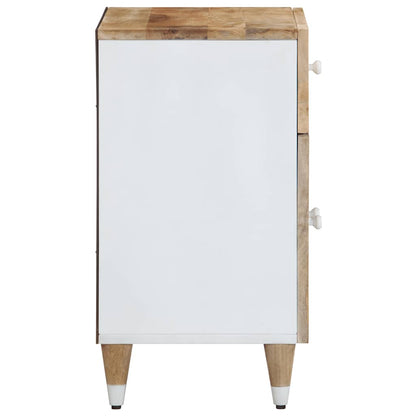 Comodino 50X33X60 Cm In Legno Massello Di Mango