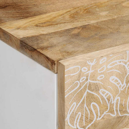 Comodino 50X33X60 Cm In Legno Massello Di Mango