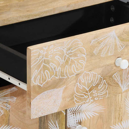 Comodino 50X33X60 Cm In Legno Massello Di Mango