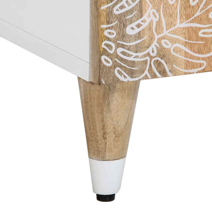Comodino 50X33X60 Cm In Legno Massello Di Mango