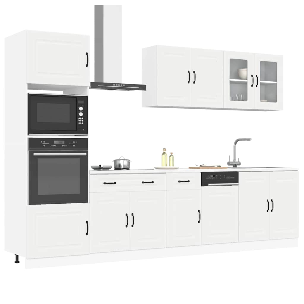 Set Mobili Da Cucina 7 Pz Kalmar Legno Vecchio In Truciolato
